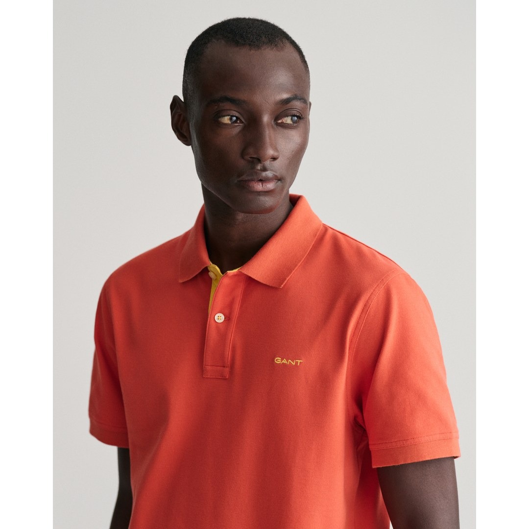 Gant Herren Piqué Poloshirt Regular Fit orange 2062026 828