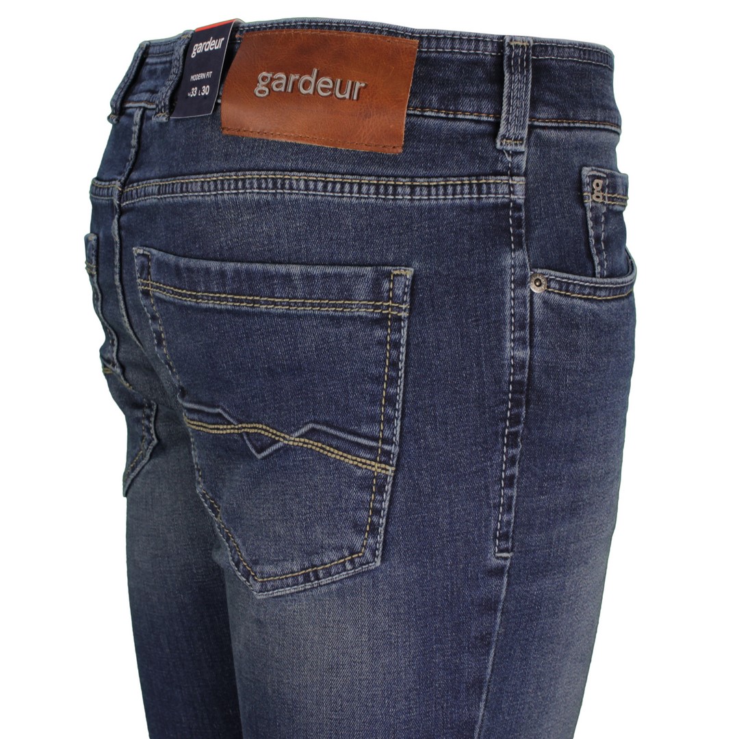 Gardeur Herren Superflex Jeans Hose Modern Fit dunkel blau Batu-2 71001 068