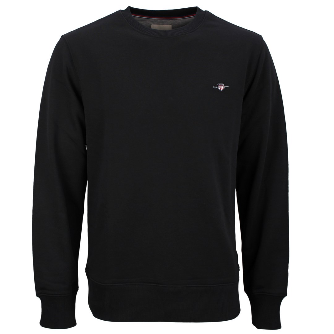 Gant Herren Sweatshirt Pullover schwarz 2006065 5 black