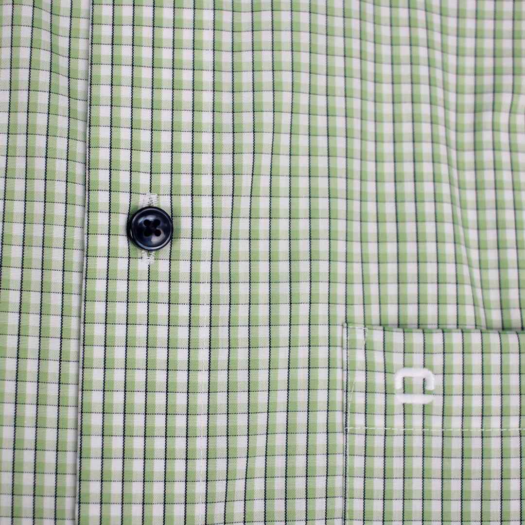 Olymp Luxor Herren Businesshemd Modern Fit grün kariert 121352 46