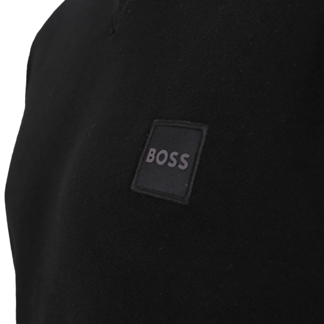 Hugo Boss Herren Sweat Shirt Pullover Westart schwarz unifarben 50468443 001 black