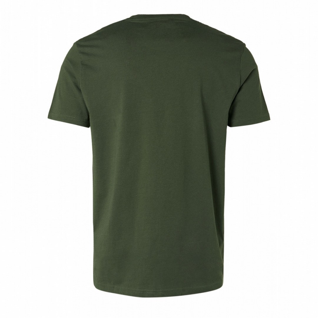 No Excess Herren T-Shirt basic dunkel grün uni 21340701 052
