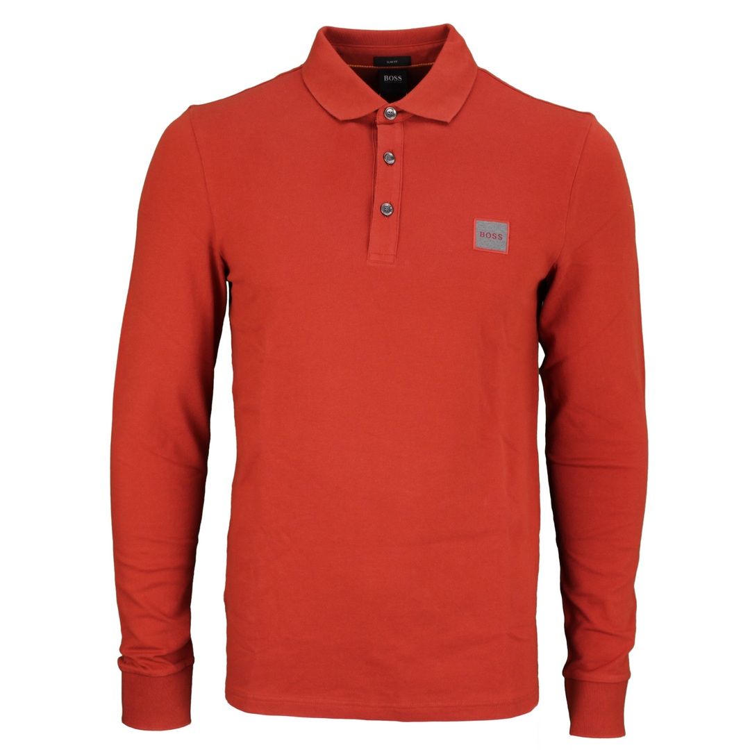 Hugo Boss Rugby Shirt Langarm Shirt Langarmshirt rot Passerby 50462783 611 medium red