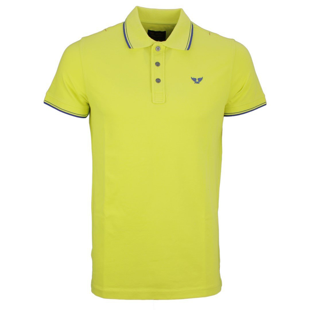 PME Legend Herren Piqué Polo Shirt gelb unifarben PPSS204883 1126
