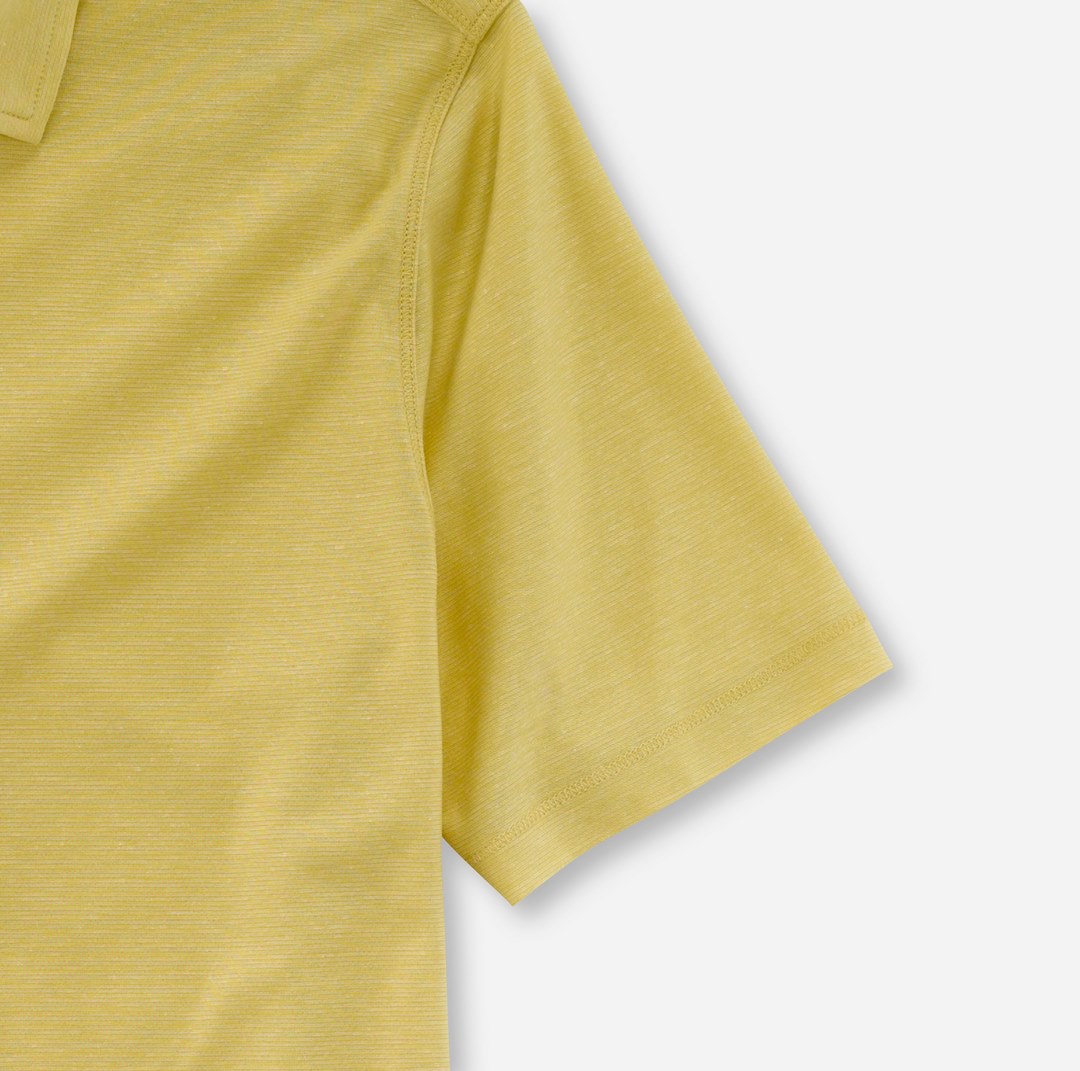 Olymp Herren Polo Shirt gelb unifarben 545612 58 messing