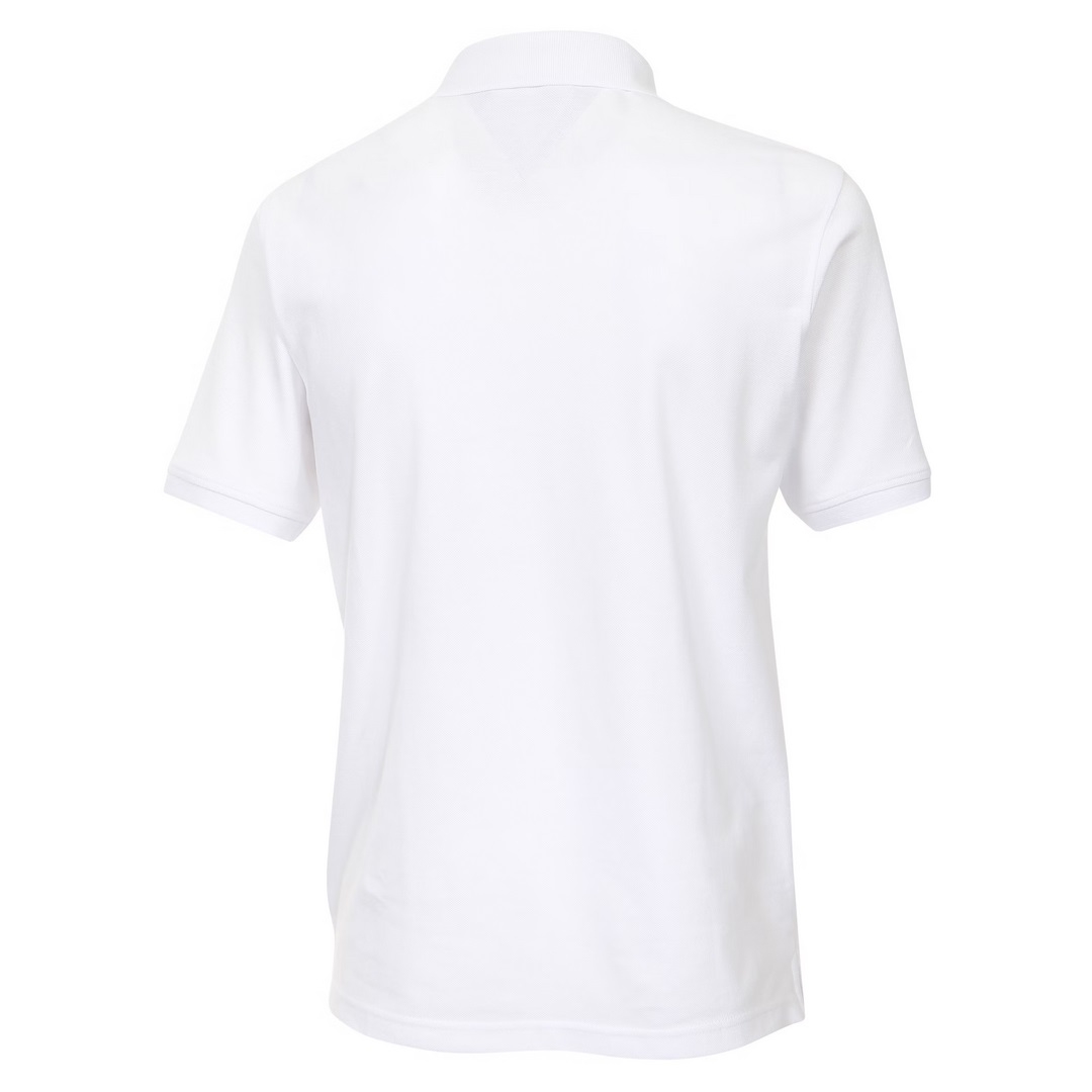Redmond Herren Poloshirt Regular Fit weiß uni 900 0