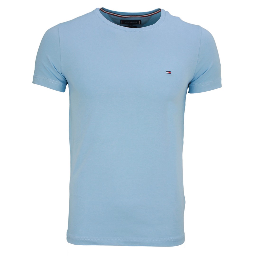 Tommy Hilfiger Herren T-Shirt Slim Fit Tee blau MW0MW10800 CYW blue