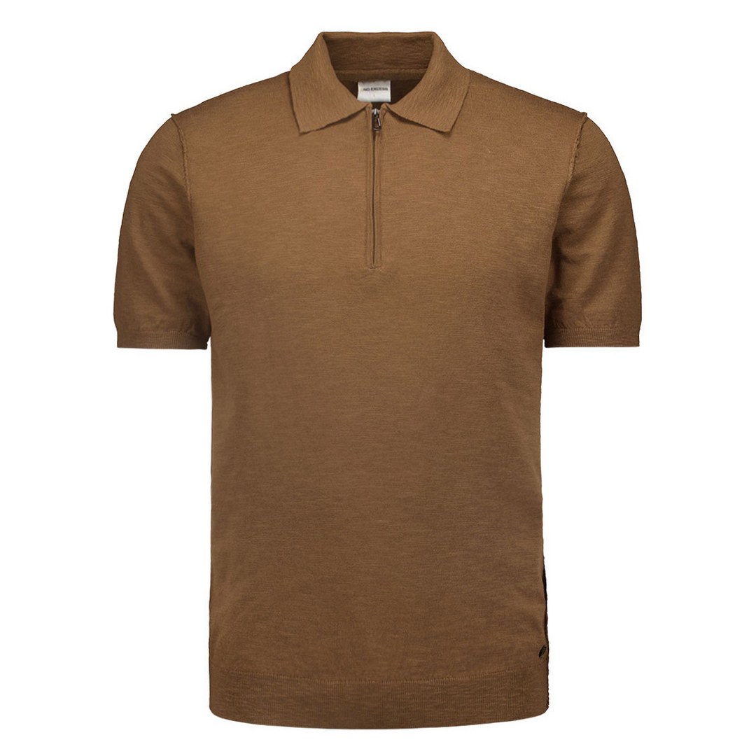 No Excess Herren Polo Shirt Regular Fit braun 24210451 040 brown