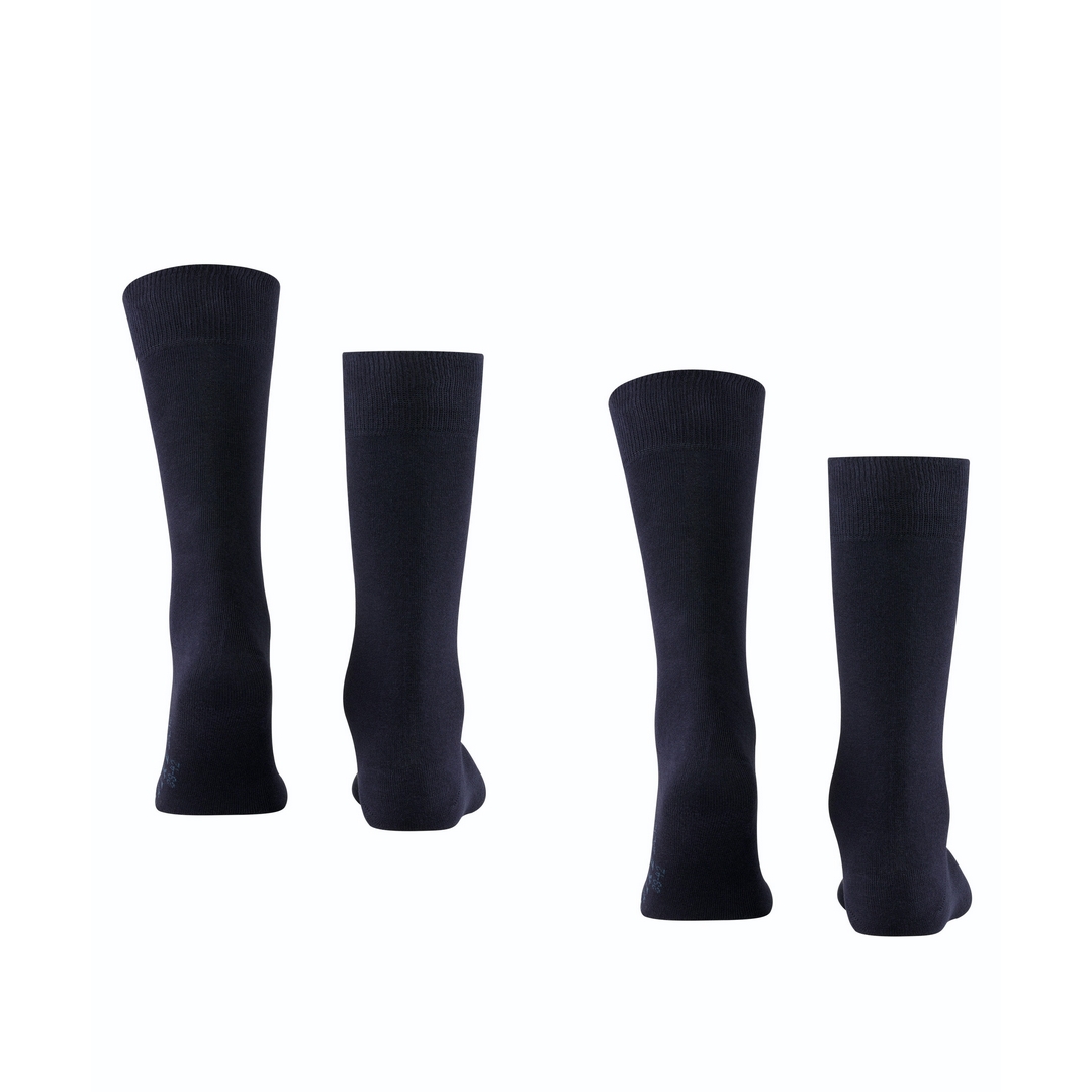 Falke Doppelpack Socke Swing marine blau 14633 - 6370 Basic Baumwolle