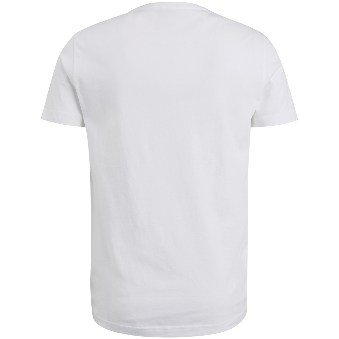 PME Legend Herren T-Shirt weiß Print Muster PTSS2304566 7003 bright white