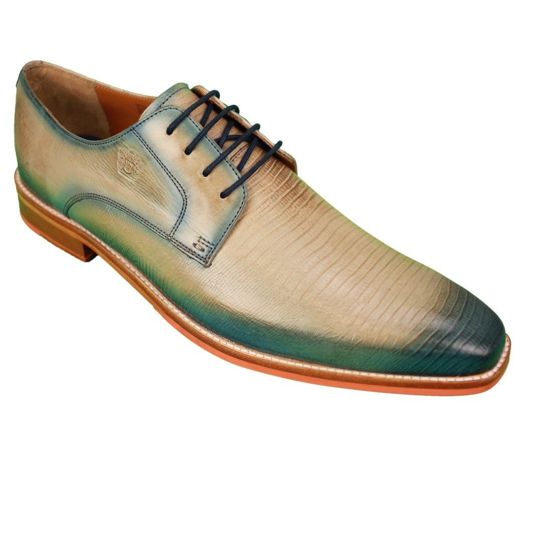 Melvin & Hamilton Herren Business Schuhe Martin 1 beige grün 124707 guanna digital