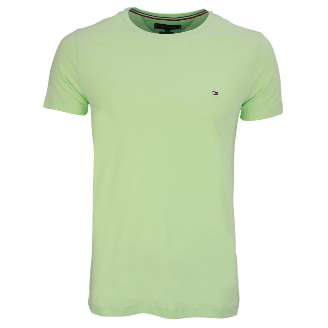Tommy Hilfiger Herren T-Shirt Slim Fit Tee grün MW0MW10800 LZX green