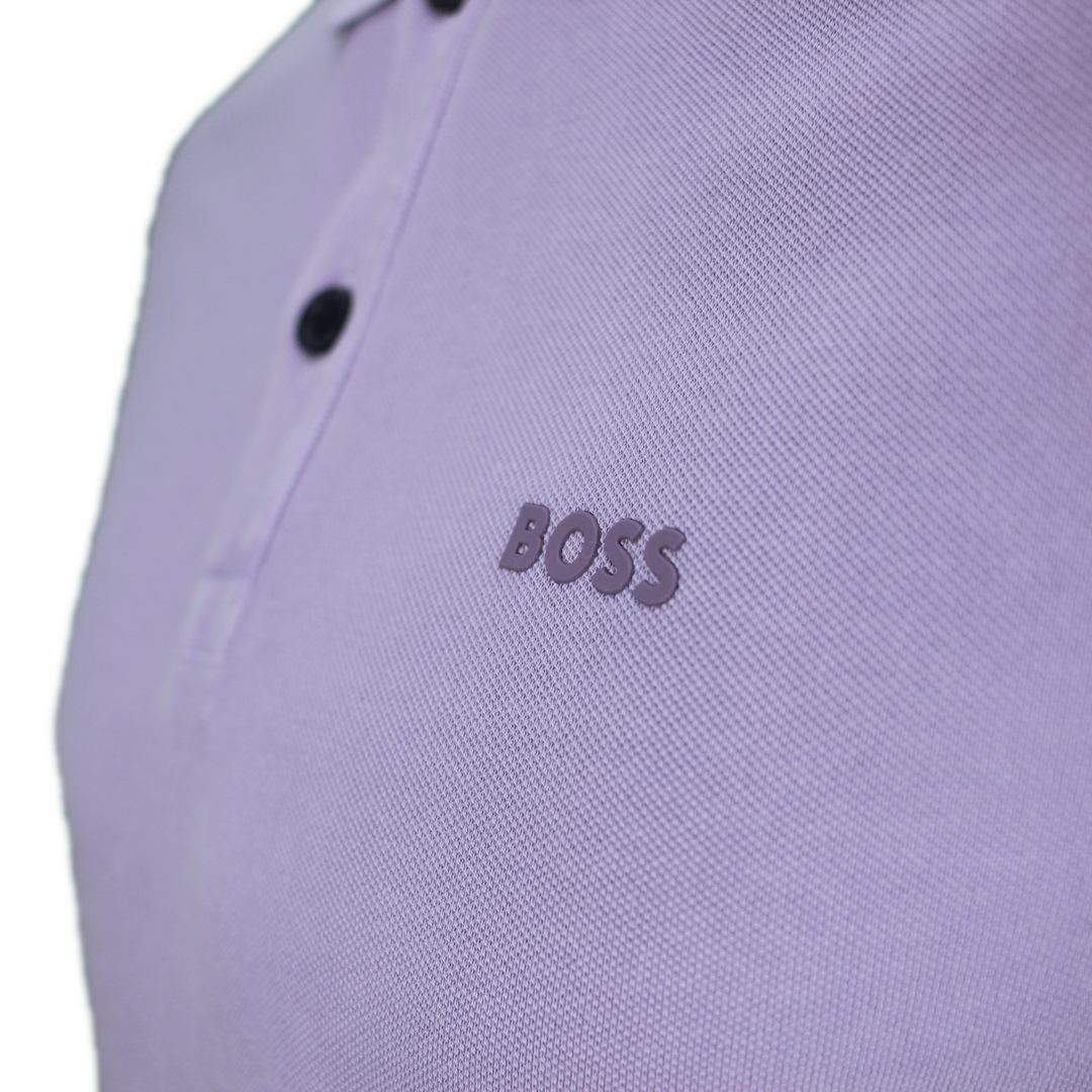 BOSS Herren Poloshirt Prime lila 50468576 538 light pastel purple