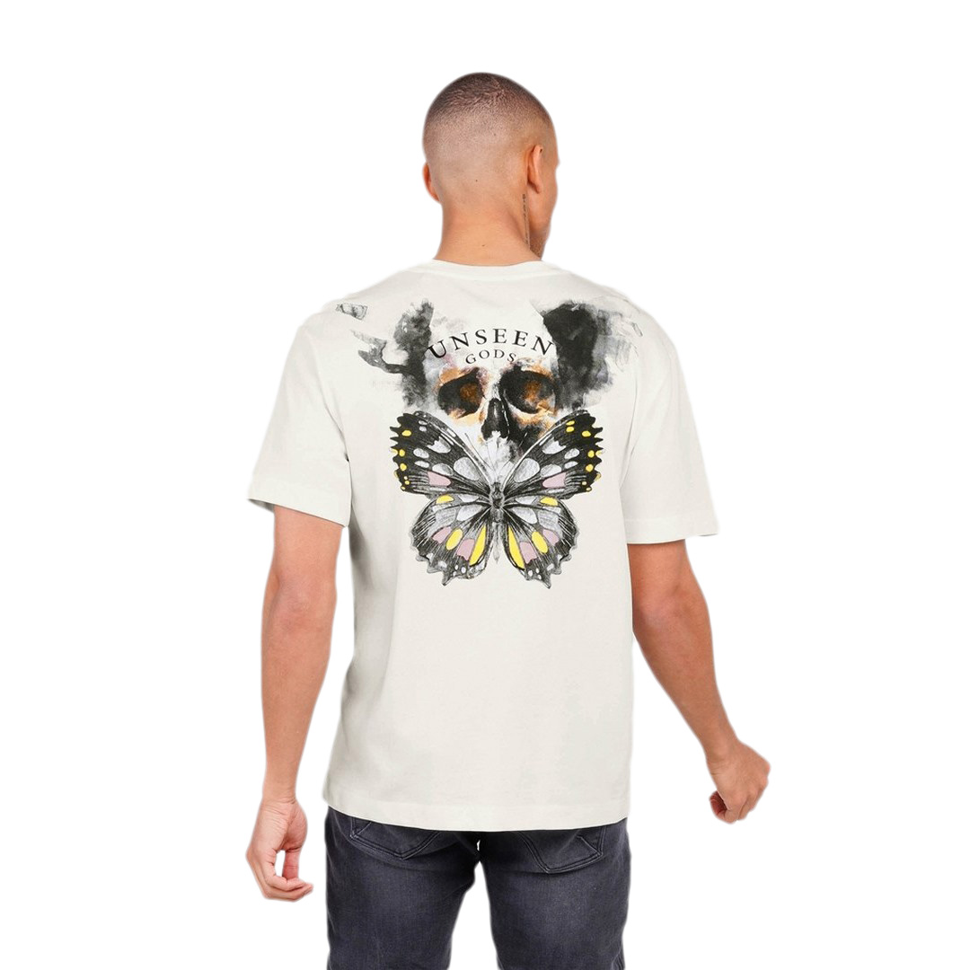 Key Largo Herren T-Shirt MT Unseen Gods weiß Print Muster MT00494 offwhite