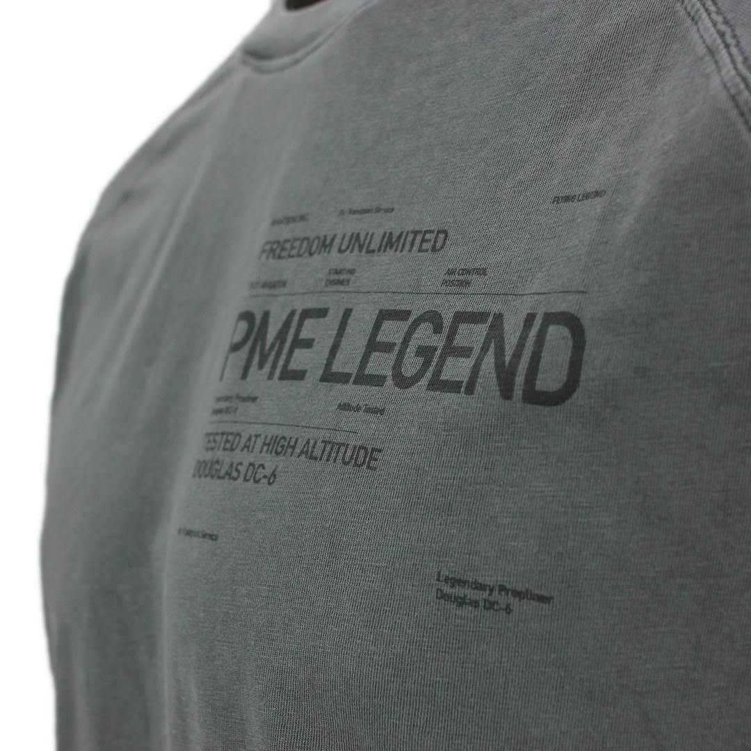PME Legend Herren T-Shirt kurzarm grau unifarben PTSS2204579 6026 urban chic