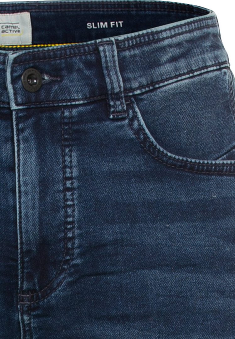 Camel active Herren Jeans Short Slim Fit blau 1D01 498305 46 indigo