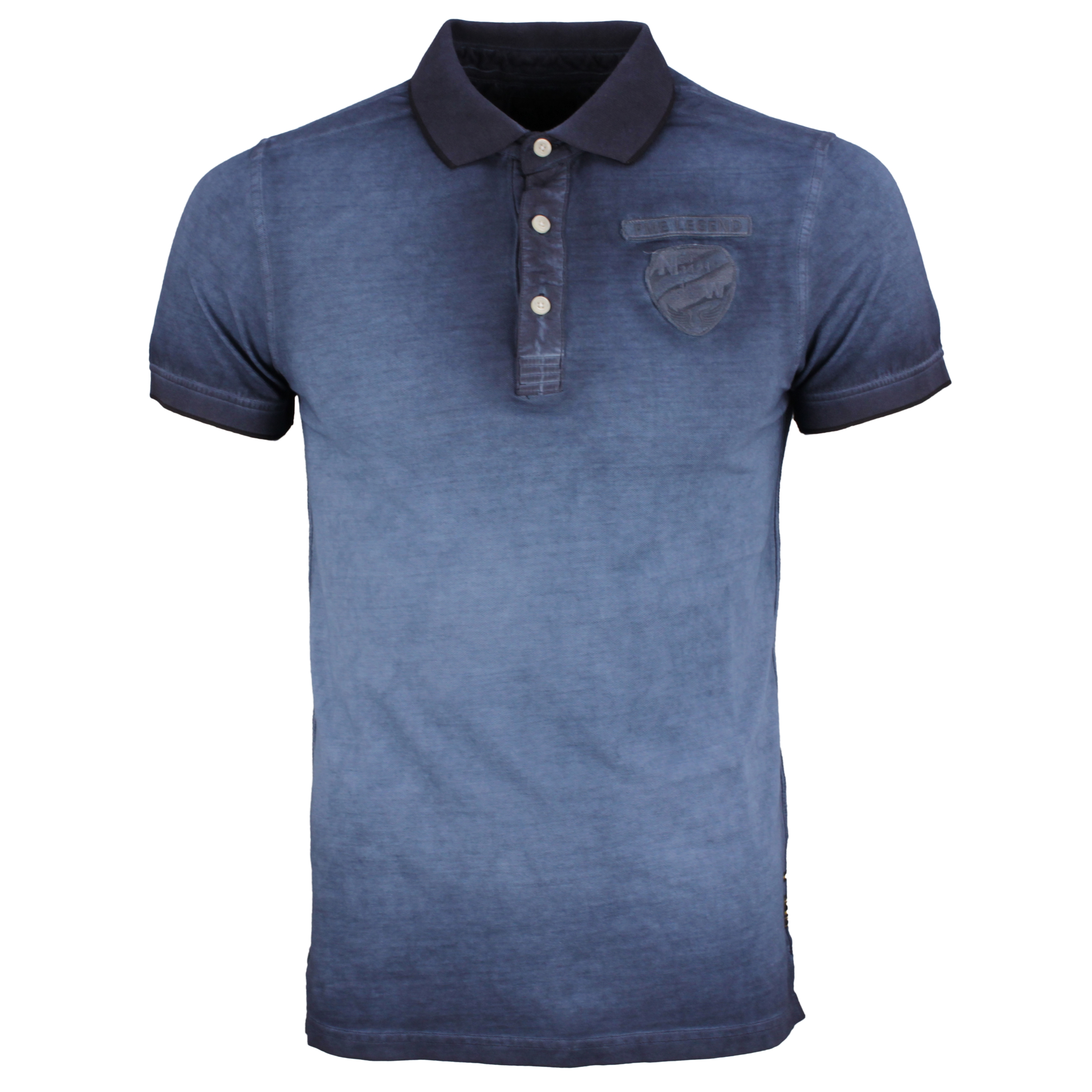 PME Legend Polo Shirt Light Pique Cold blau PPSS203860 5287