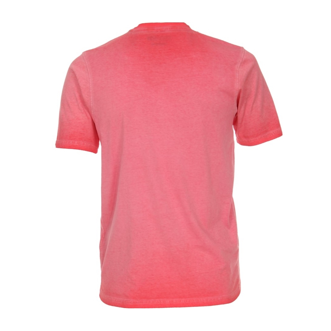 Casa Moda Herren T-Shirt kurzarm rot Print Muster 923805300 406