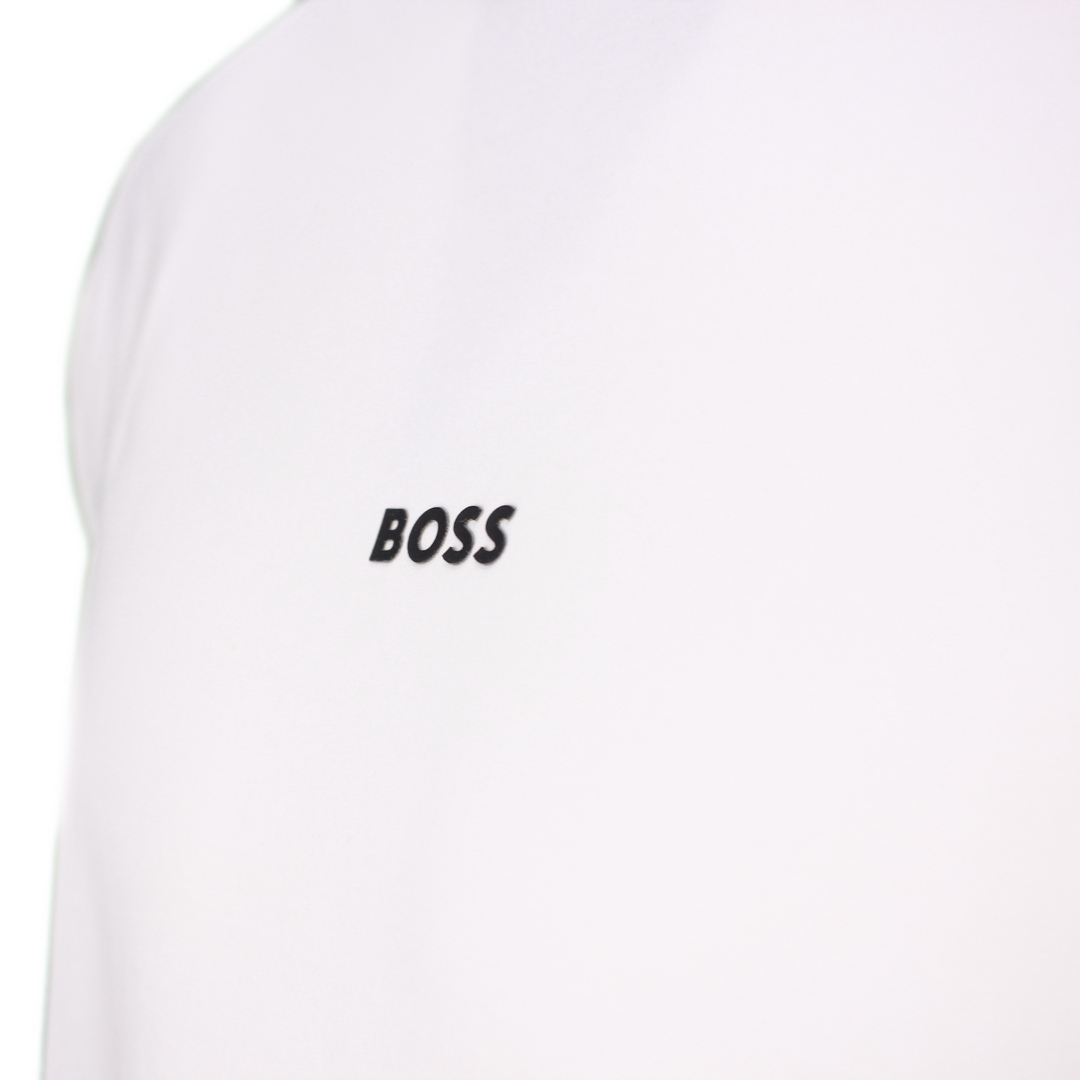 Hugo Boss Herren Langarm Shirt Tchark weiß unifarben 50473286 100 white
