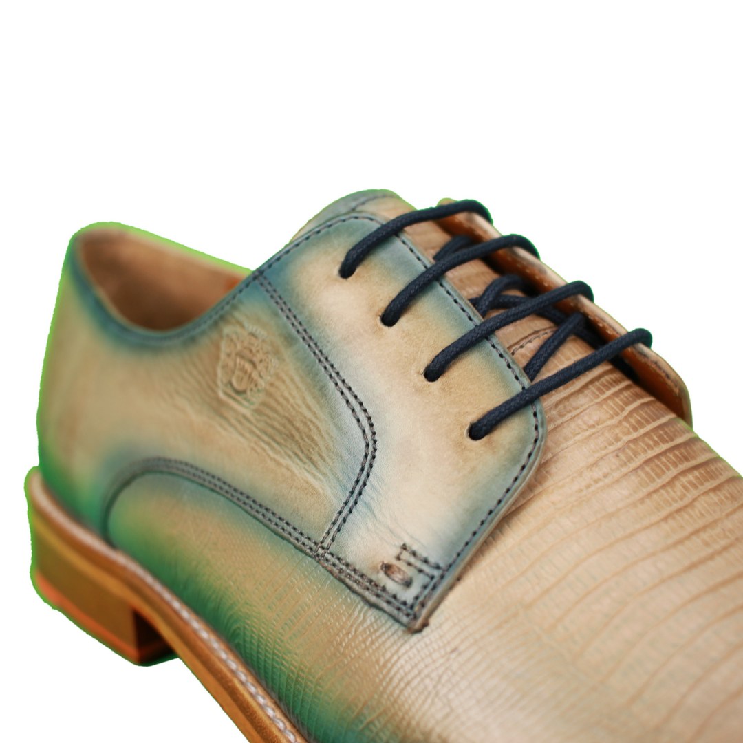 Melvin & Hamilton Herren Business Schuhe Martin 1 beige grün 124707 guanna digital