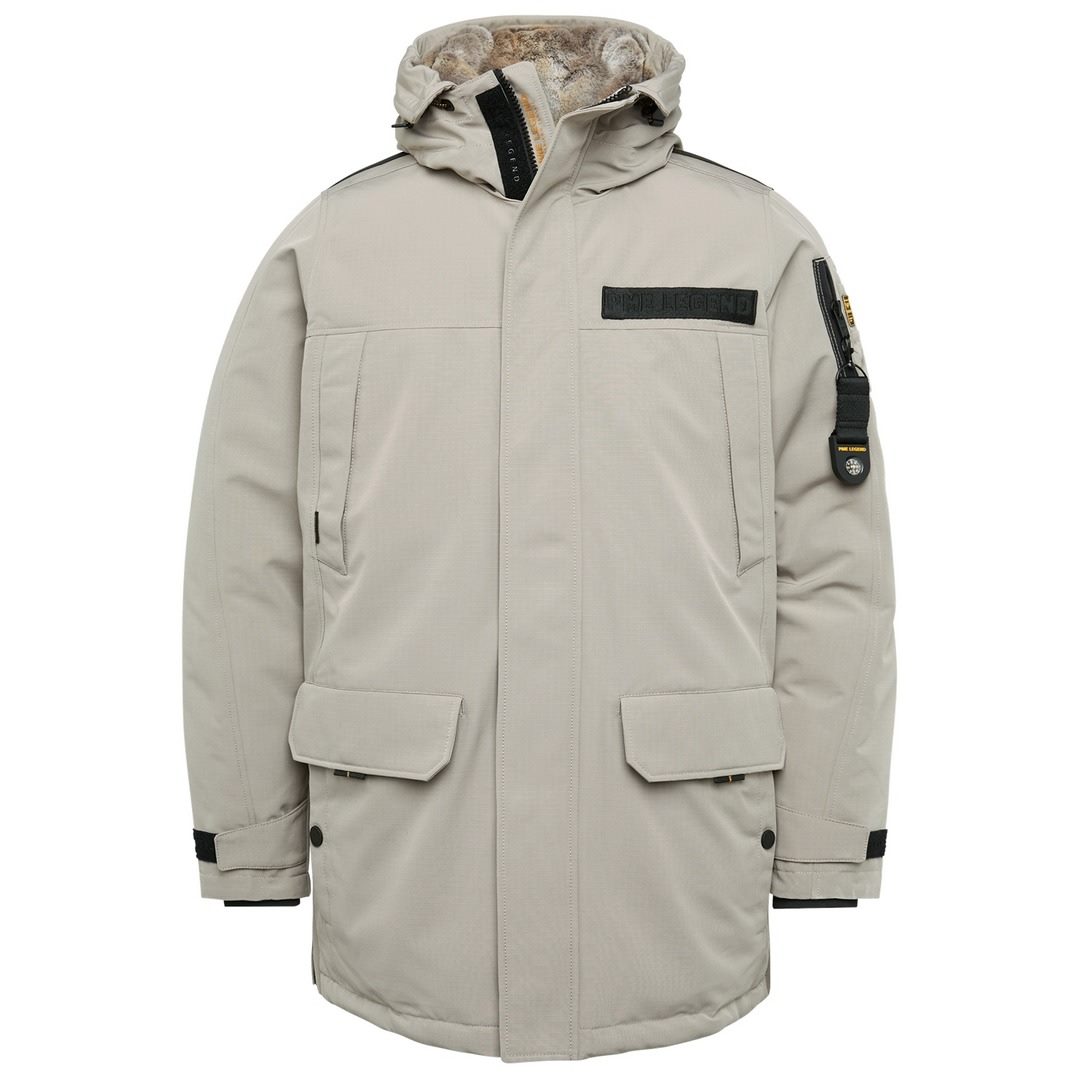 PME Legend Herren Parka Long Jacket Ice Pilot 2.0 beige unifarben PJA2209132 8225 vintage khaki