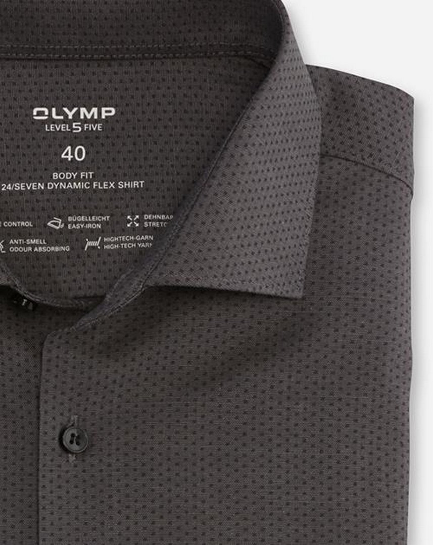 Olymp Level Five 24/Seven Herren Businesshemd anthrazit 204144 67