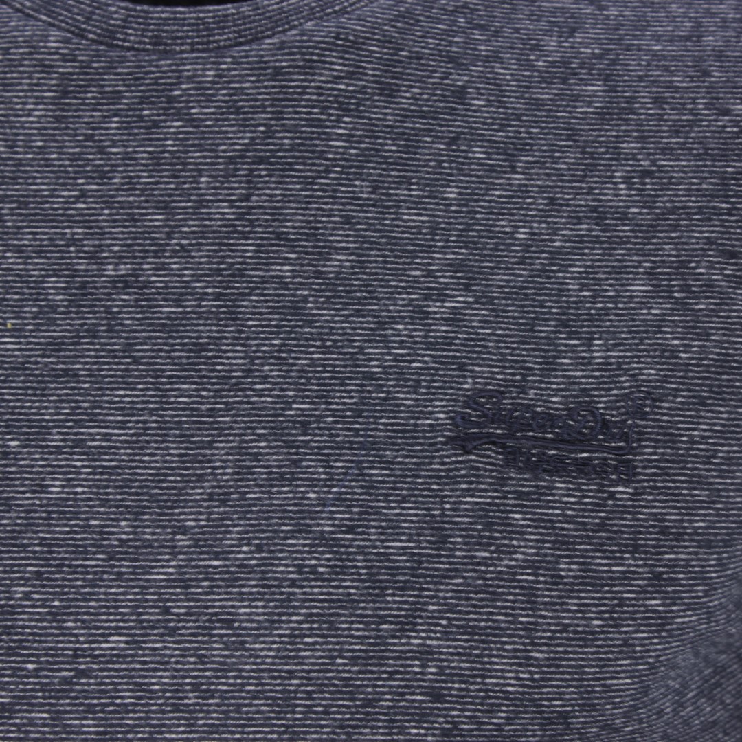 Superdry langarm Shirt OL Vintage EMB Top blau M6010122A 3ZG Eclipse Navy Feeder