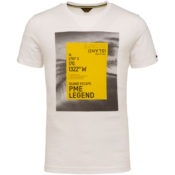 PME Legend T-Shirt Singel Jersey weiß PTSS214552 7003
