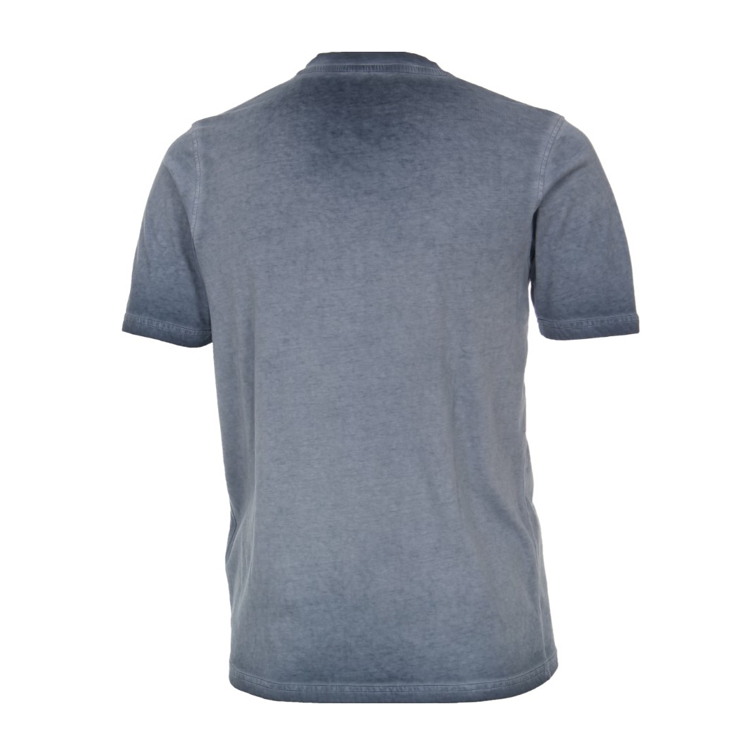 Casa Moda Herren T-Shirt kurzarm blau Print Muster 923805300 147
