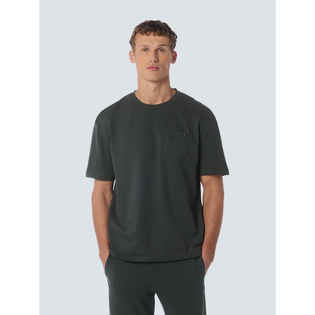 No Excess Herren T-Shirt Oversize grau 23360341 124 dark steel