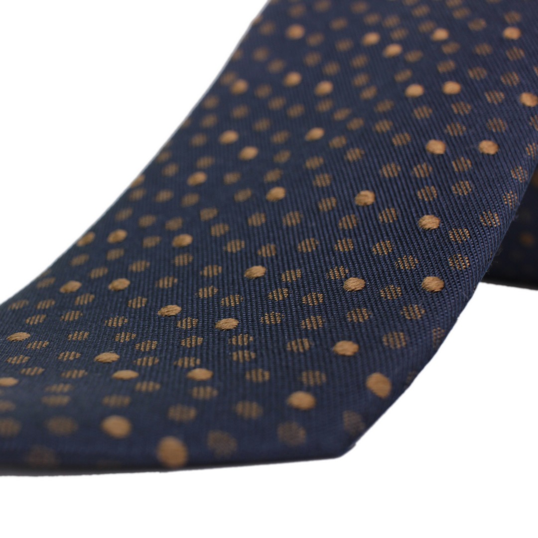 Olymp Slim Krawatte blau braun gepunktet 174361 27 nougat 