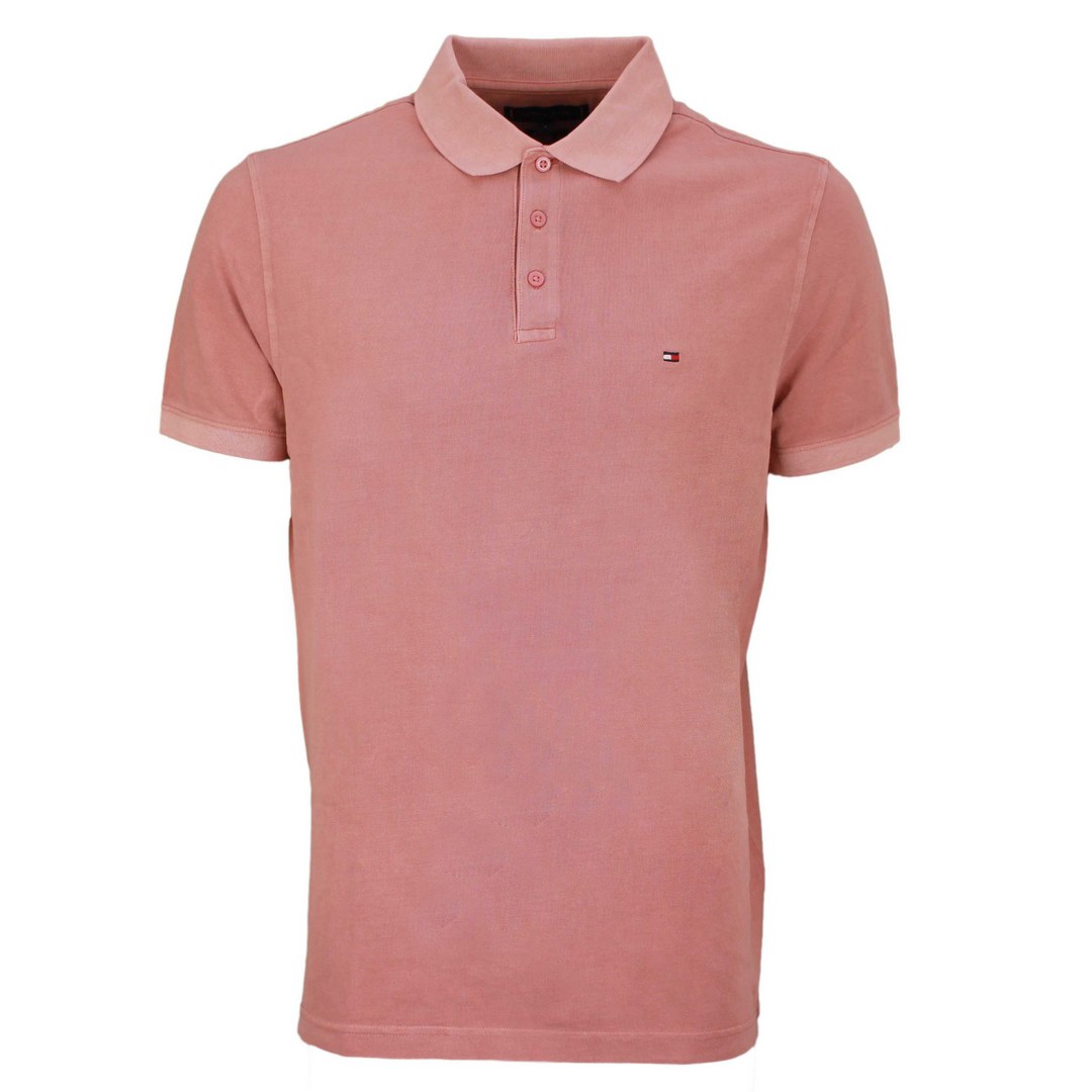 Tommy Hilfiger Herren Poloshirt Garment Dye Regular Fit pink MW0MW34757 TJ5