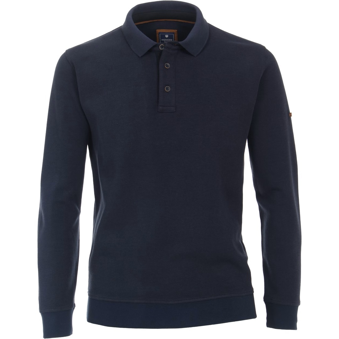Redmond Herren Sweatshirt Pullover blau unifarben 222860700 11
