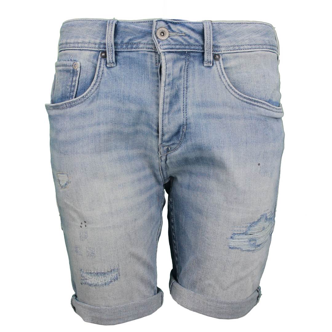 Chasin Herren Jeans Short Ego.S Cannes blau 1311326006 D22 mid blue repaired