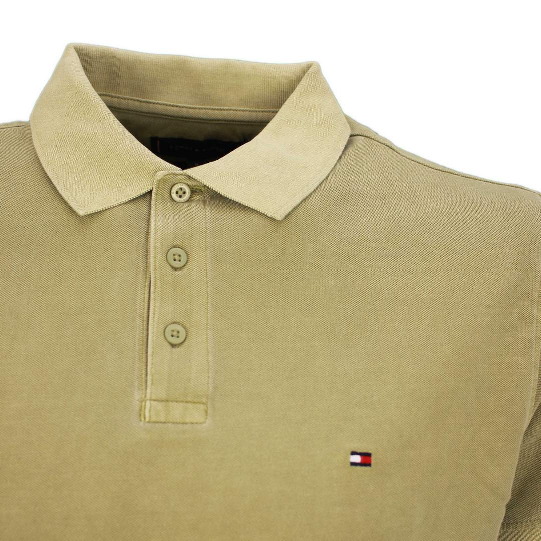 Tommy Hilfiger Herren Poloshirt Garment Dye Regular Fit grün MW0MW34757 L9F green