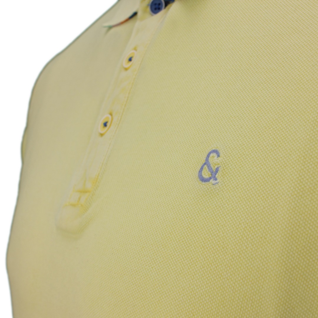 Colours & Sons Herren Poloshirt gelb unifarben 9122 460 125 banana