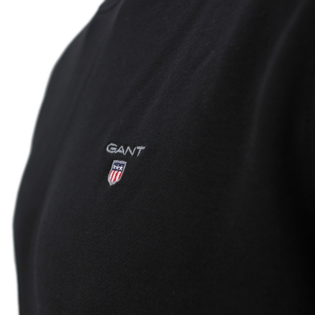 Gant Herren Sweat Shirt Pullover Original C Neck schwarz unifarben 2046072 5 black
