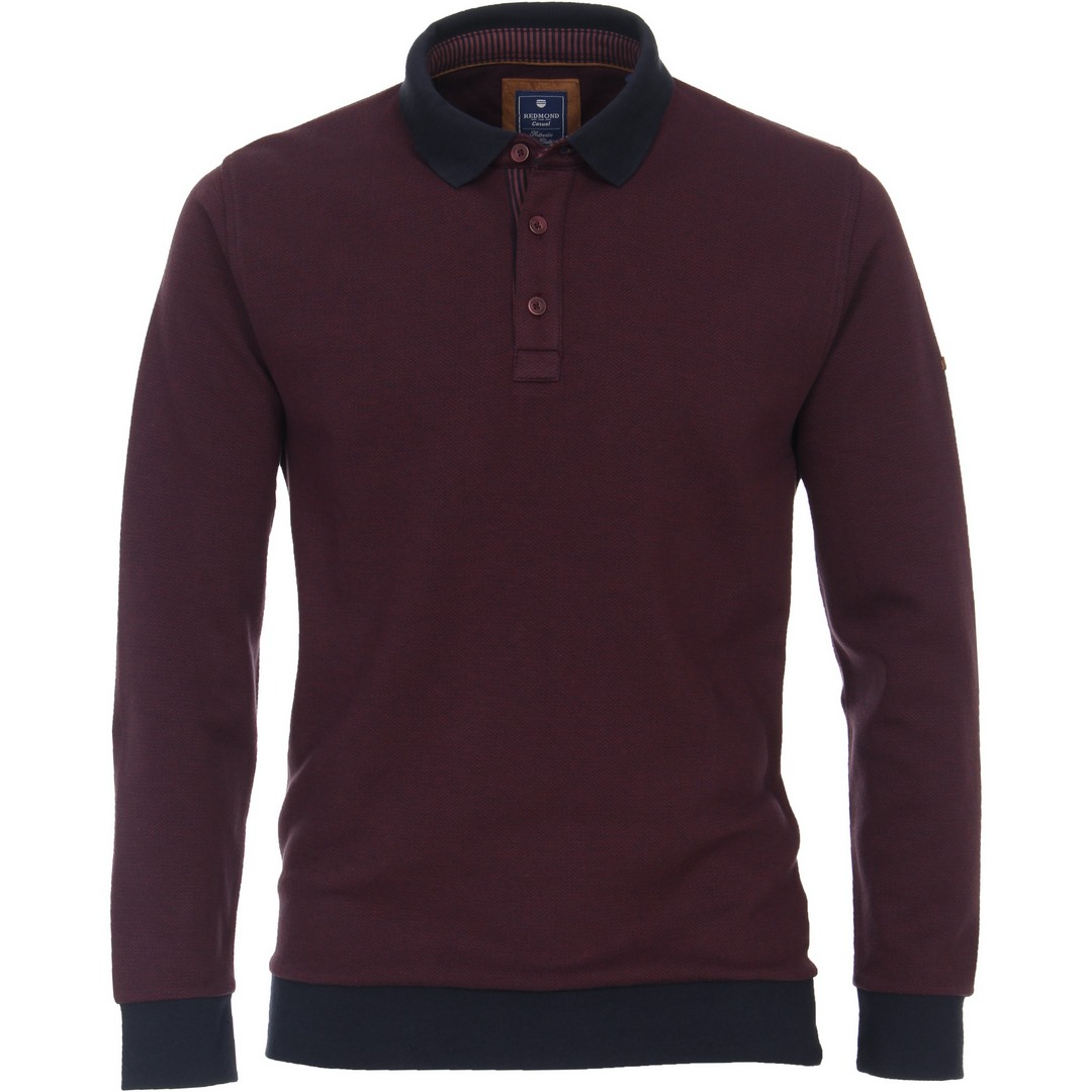 Redmond Sweat Shirt Sweatshirt strukturiert 212815700 50 rot