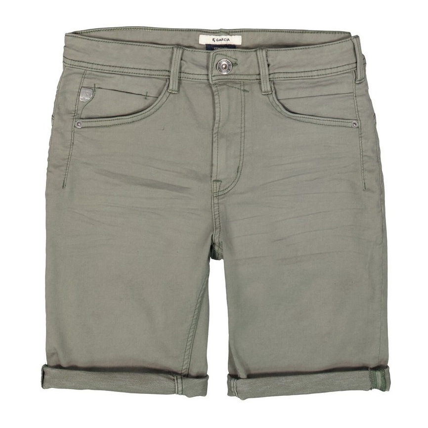 Garcia Herren Jeans Shorts Rocko Slim Fit grün 695 2050 sage