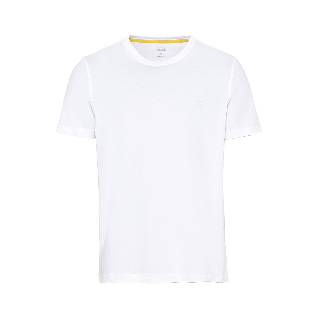Camel active Herren T-Shirt Organic Cotton Basic weiß unifarben 9T01 409641 01