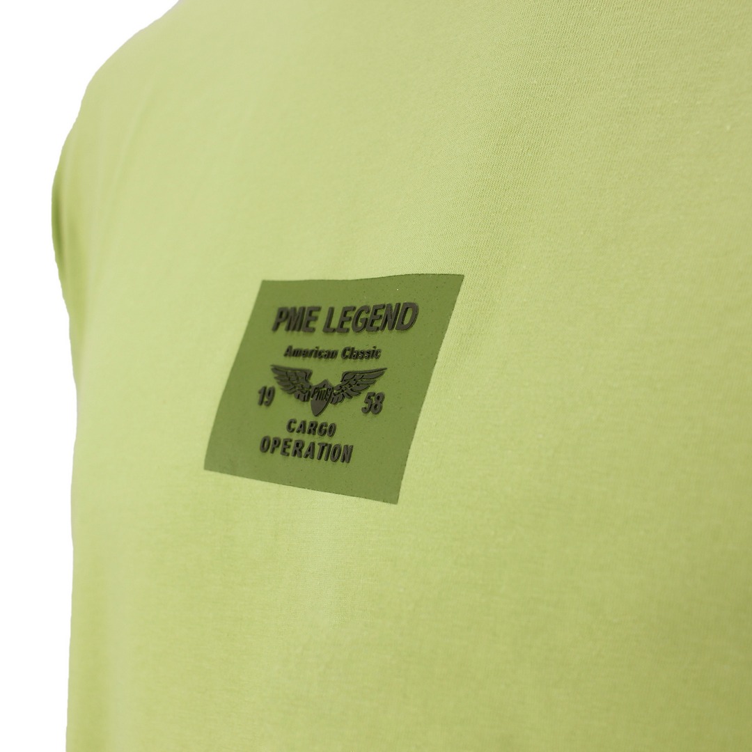 PME Legend Herren T-Shirt kurzarm grün unifarben PTSS2205585 6299 leaf green