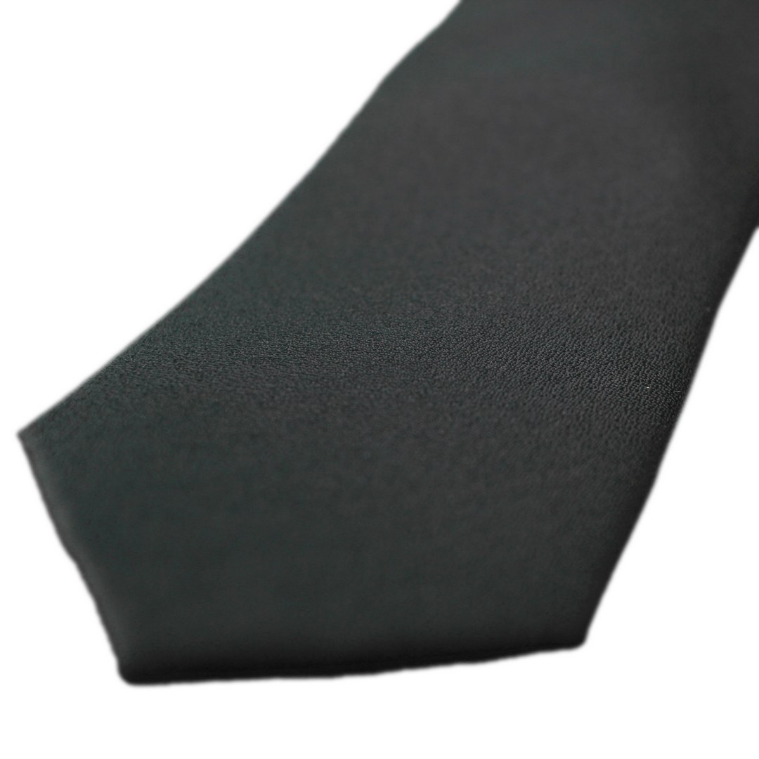 J.S. Fashion Slim Krawatte schwarz unifarben Iceground black
