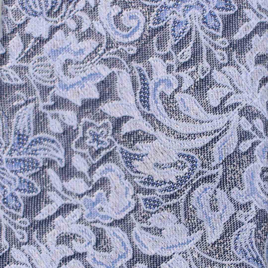 J.S. Fashion Herren Slim Krawatte blau florales Muster K 71666 RP 1 bleu
