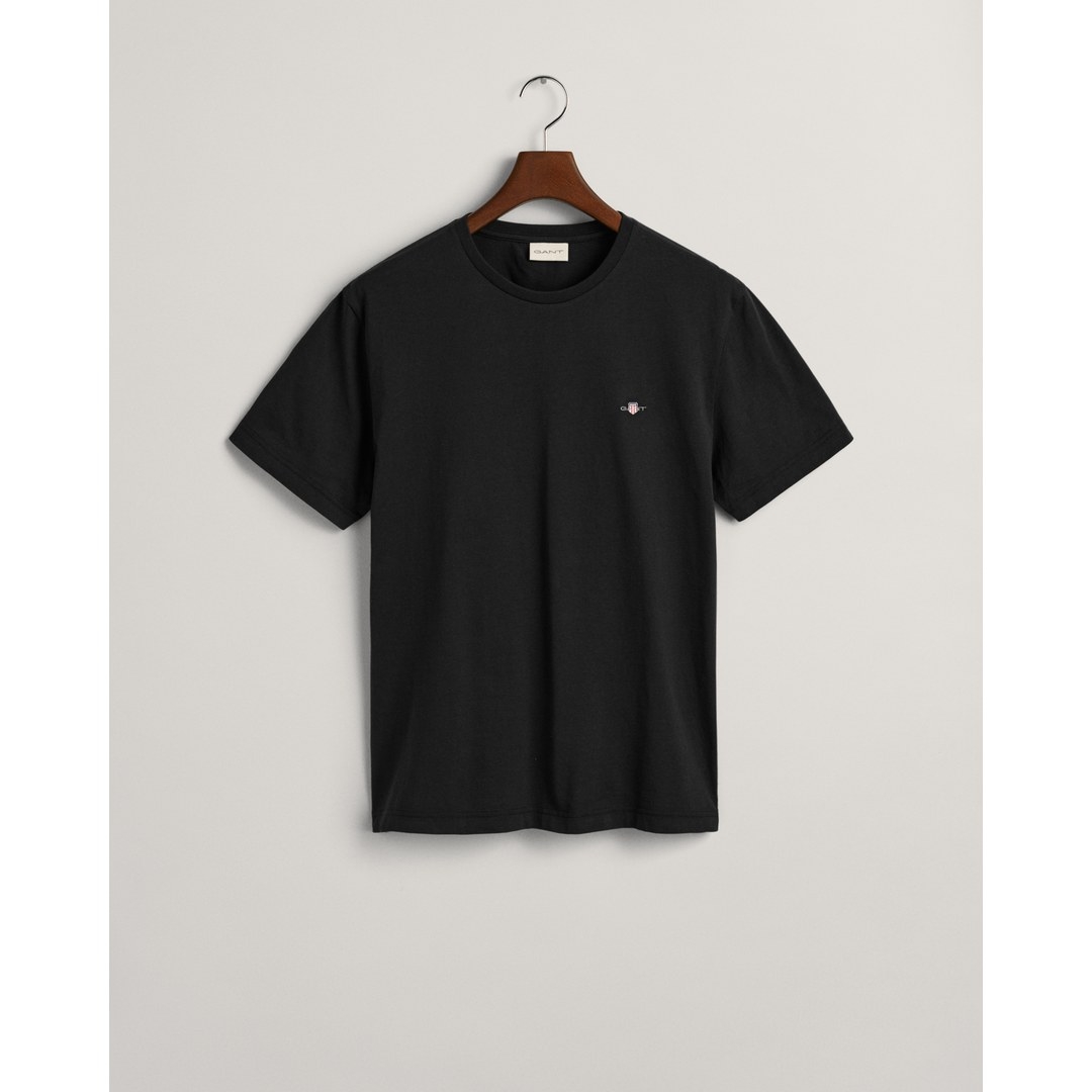 Gant Herren Basic T-Shirt Regular Fit Shield schwarz 2003184 5 black