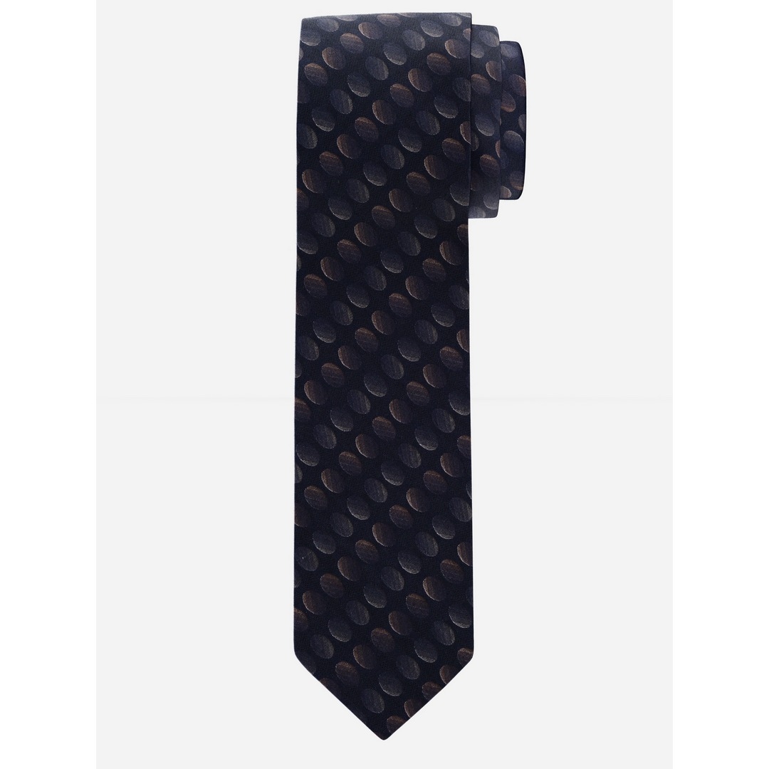 Olymp Herren Slim Krawatte schwarz braun 176140 28