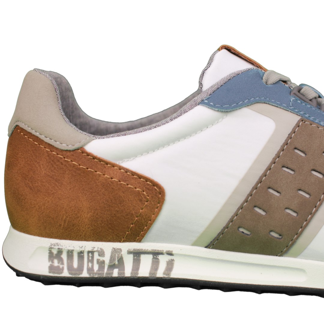 Bugatti Herren Sneaker Schuhe weiß braun 341 AKK04 6900 8100 multicolour