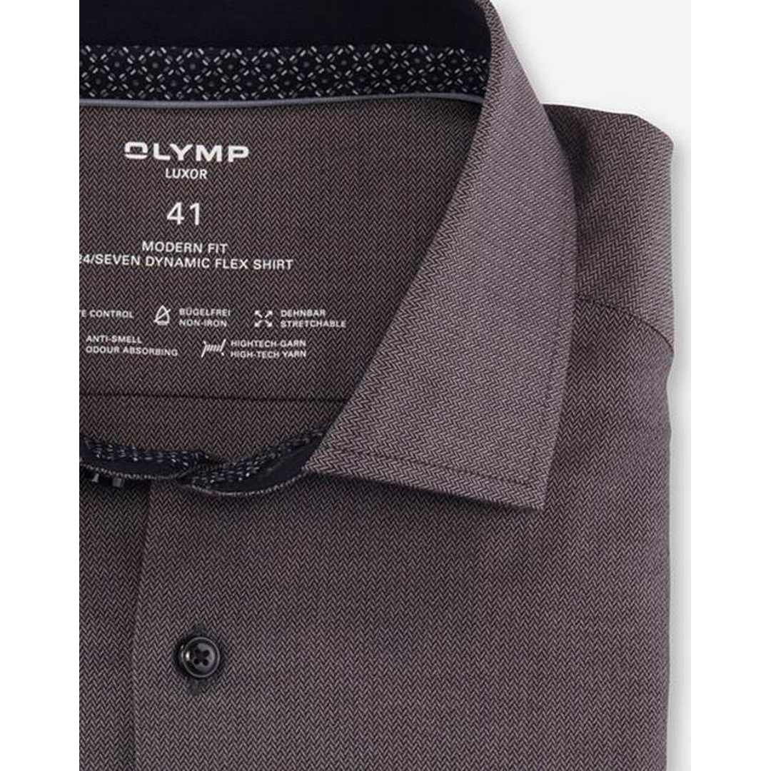 Olymp Luxor 24/Seven Herren Businesshemd grau 123644 67 anthrazit