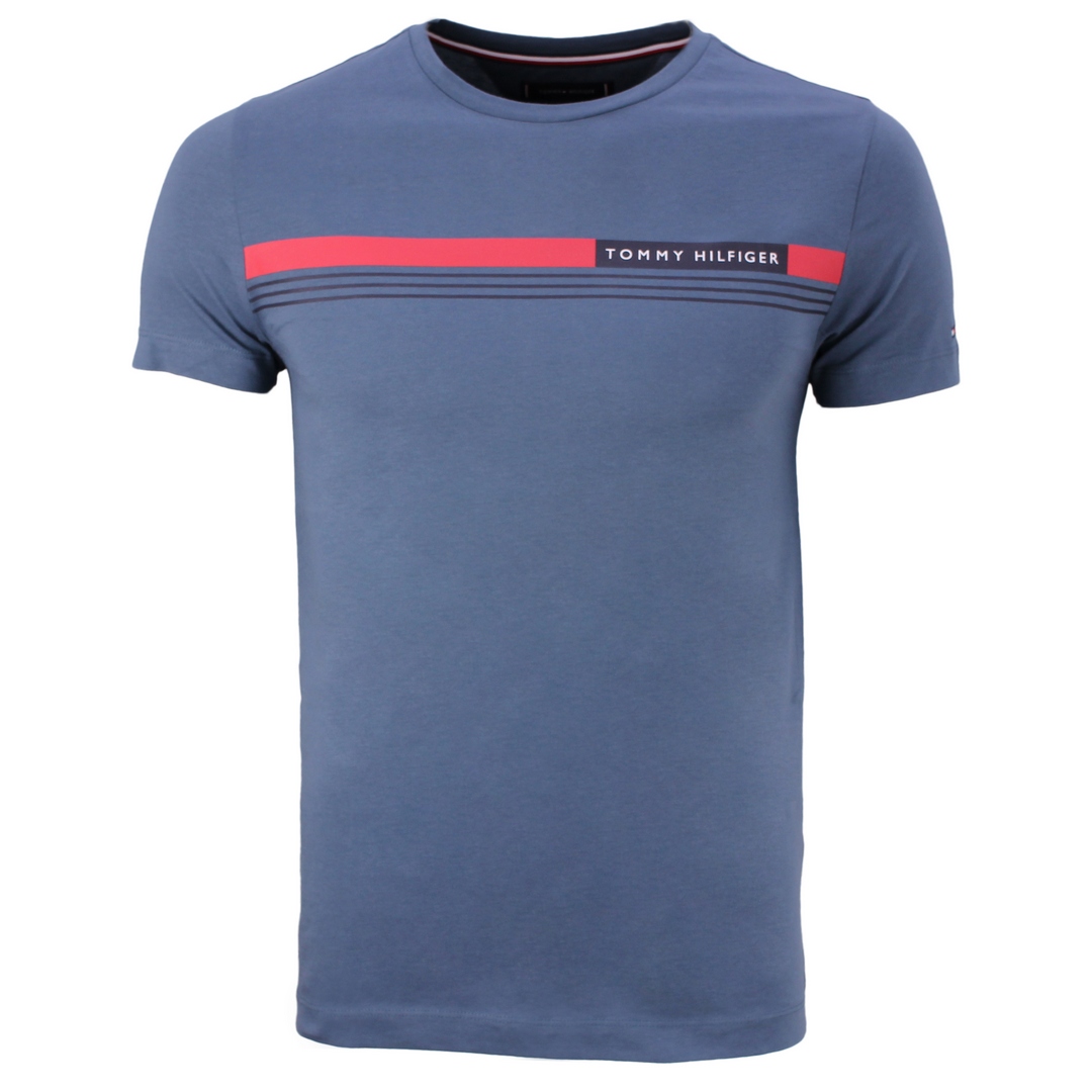 Tommy Hilfiger Herren T-Shirt kurzarm blau MW0MW24558 DA4 blue