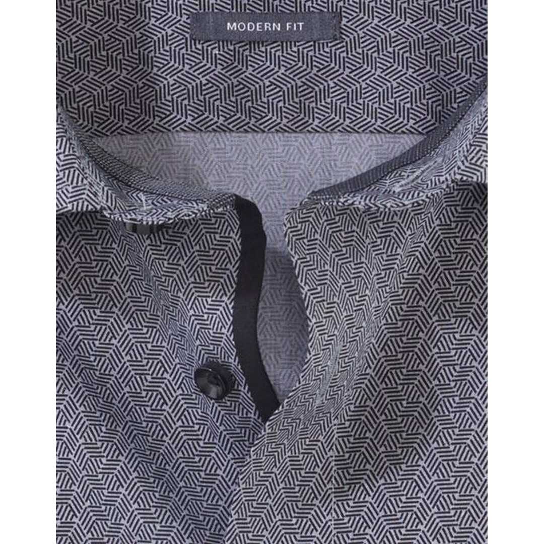 Olymp Luxor Herren Businesshemd grau schwarz 120144 68