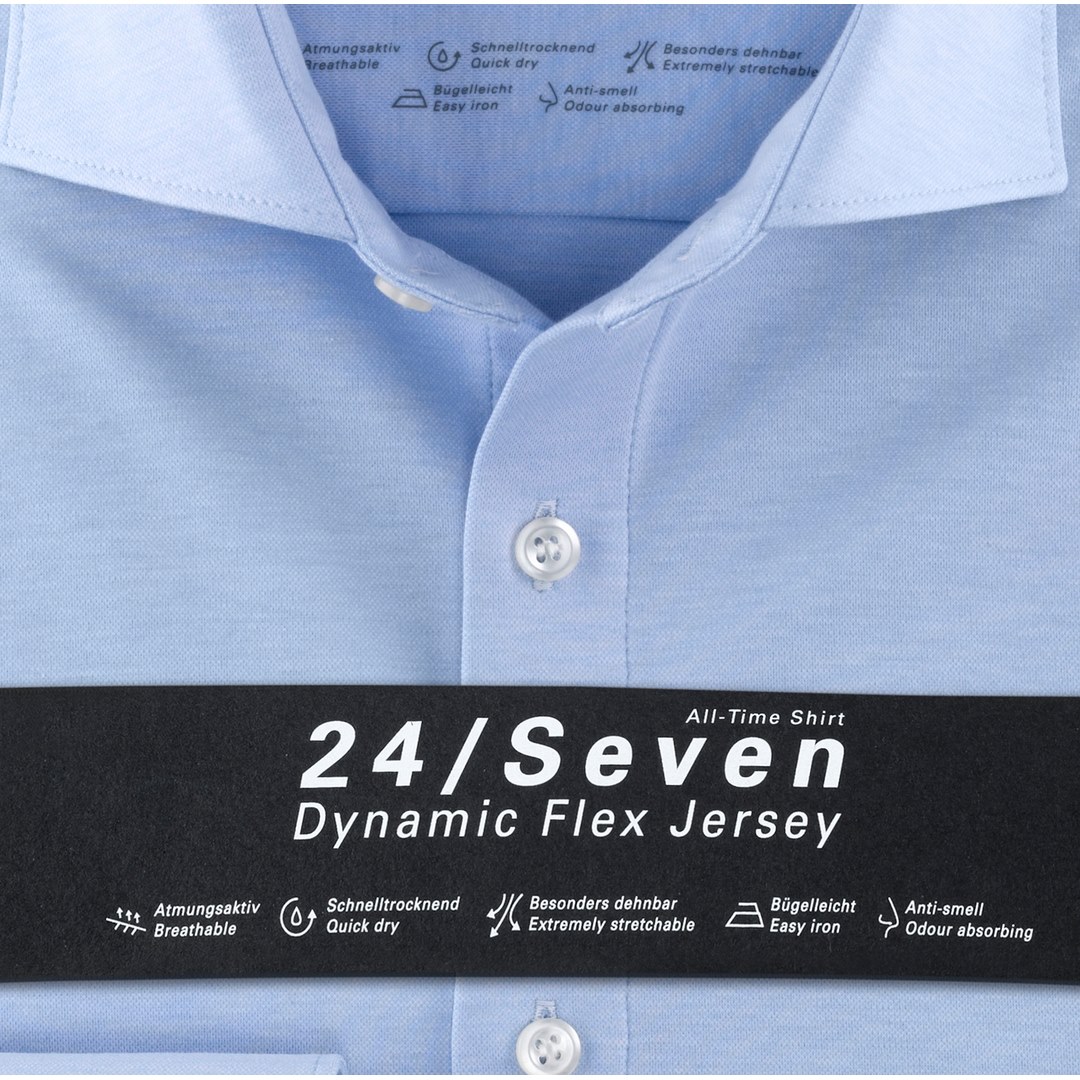 Olymp Hemd 24/Seven Dynamic Flex Jersey All Time Shirt blau 200689 11 bleu